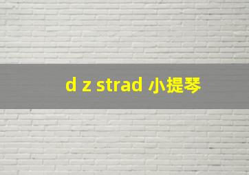 d z strad 小提琴